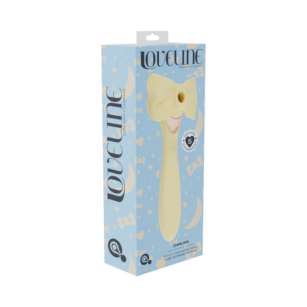 LoveLine Darling AirTapTech Rechargeable Vibrator Yellow