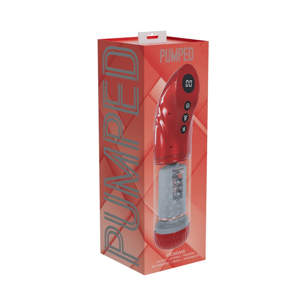 PUMPED StrokeMate Masturbator Metallic Red