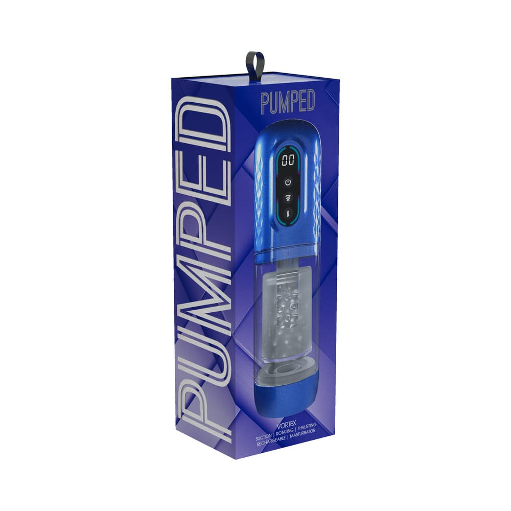 PUMPED Vortex Masturbator Metallic Blue