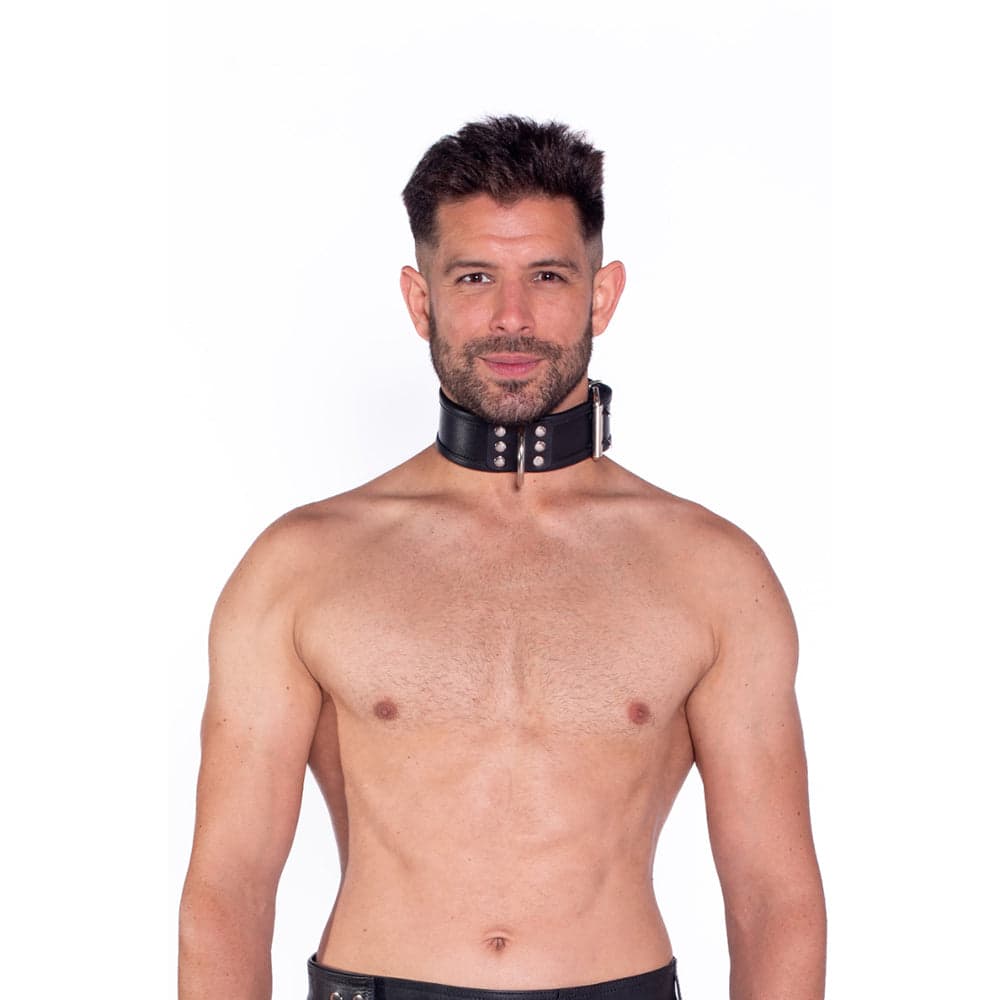 Prowler RED Leather Collar S/M