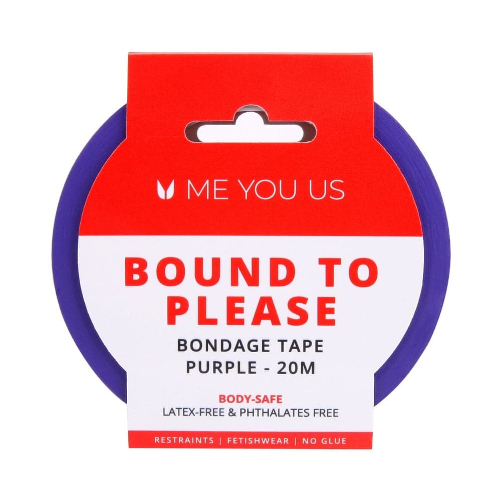 Me You Us Bound To Please Bondage Tape Restraints Purple 20 m