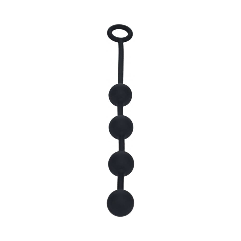 LEVELZ Round Silicone Anal Balls Medium 30 mm Black