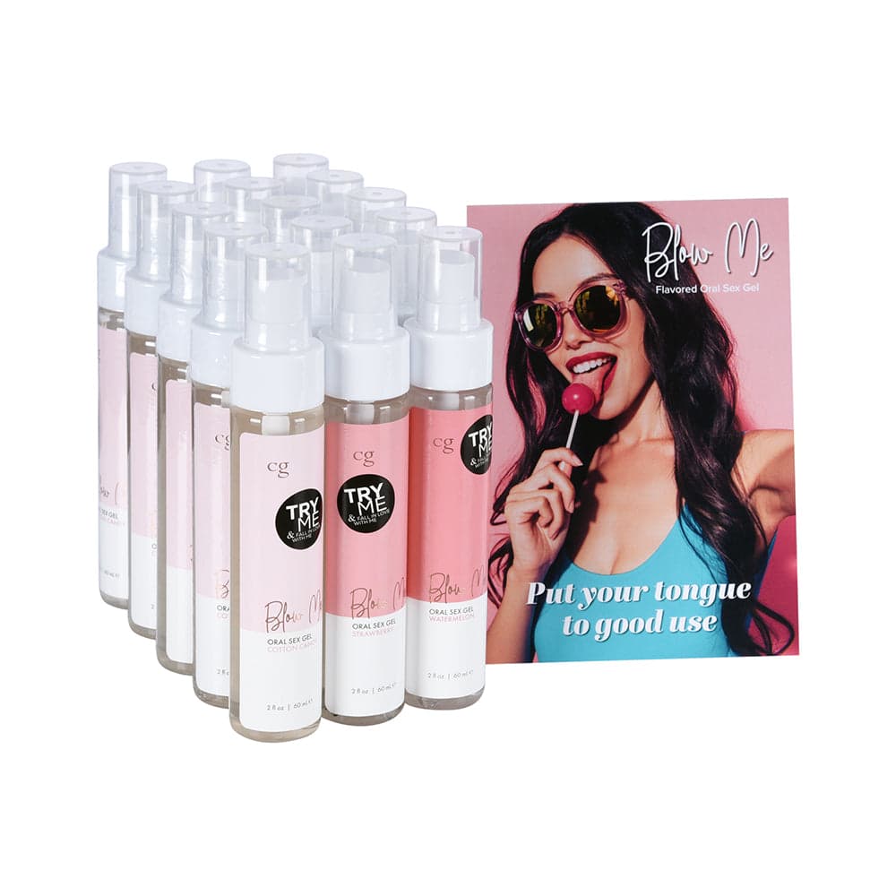 CG Blow Me Oral Sex Gel 16-Piece Bundle with Testers
