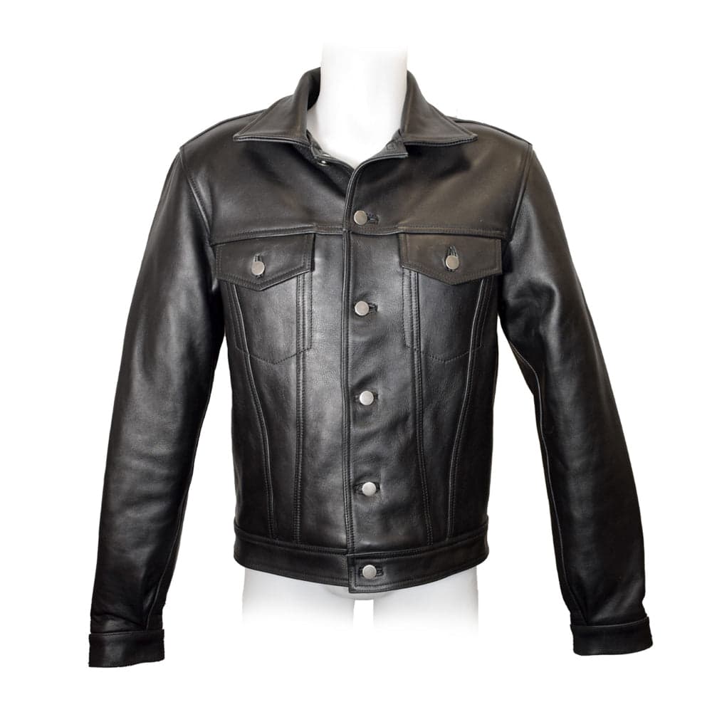 Prowler RED Leather Trucker Jacket M