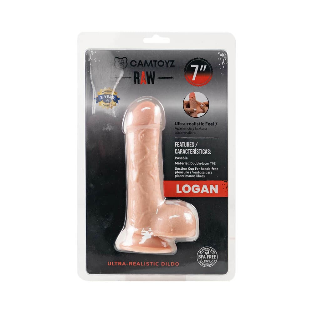 Camtoyz Raw Logan Ultra-Realistic 7 in. Dual Density Dildo