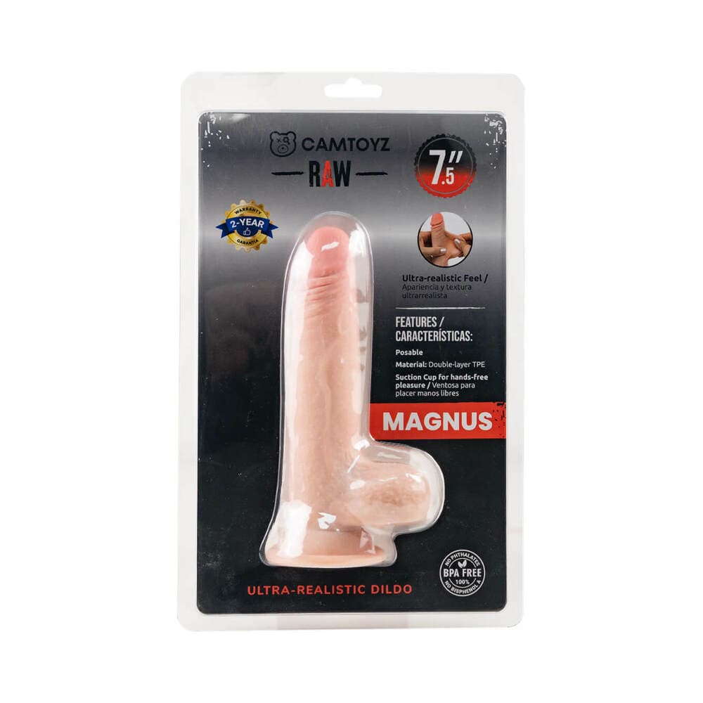 Camtoyz Raw Magnus Ultra-Realistic 7 in. Dual Density Dildo