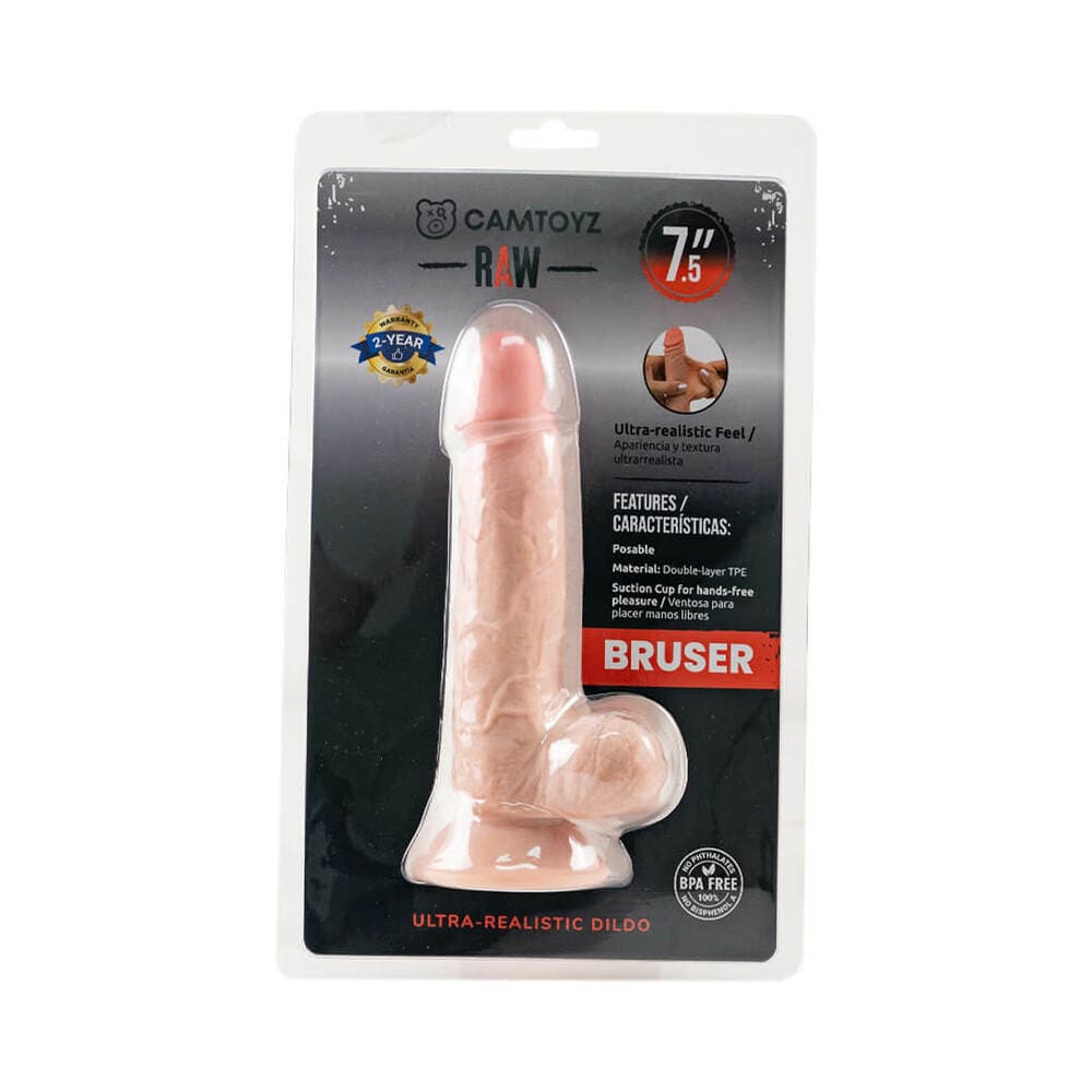 Camtoyz Raw Bruser Ultra-Realistic 7.5 in. Dual Density Dildo