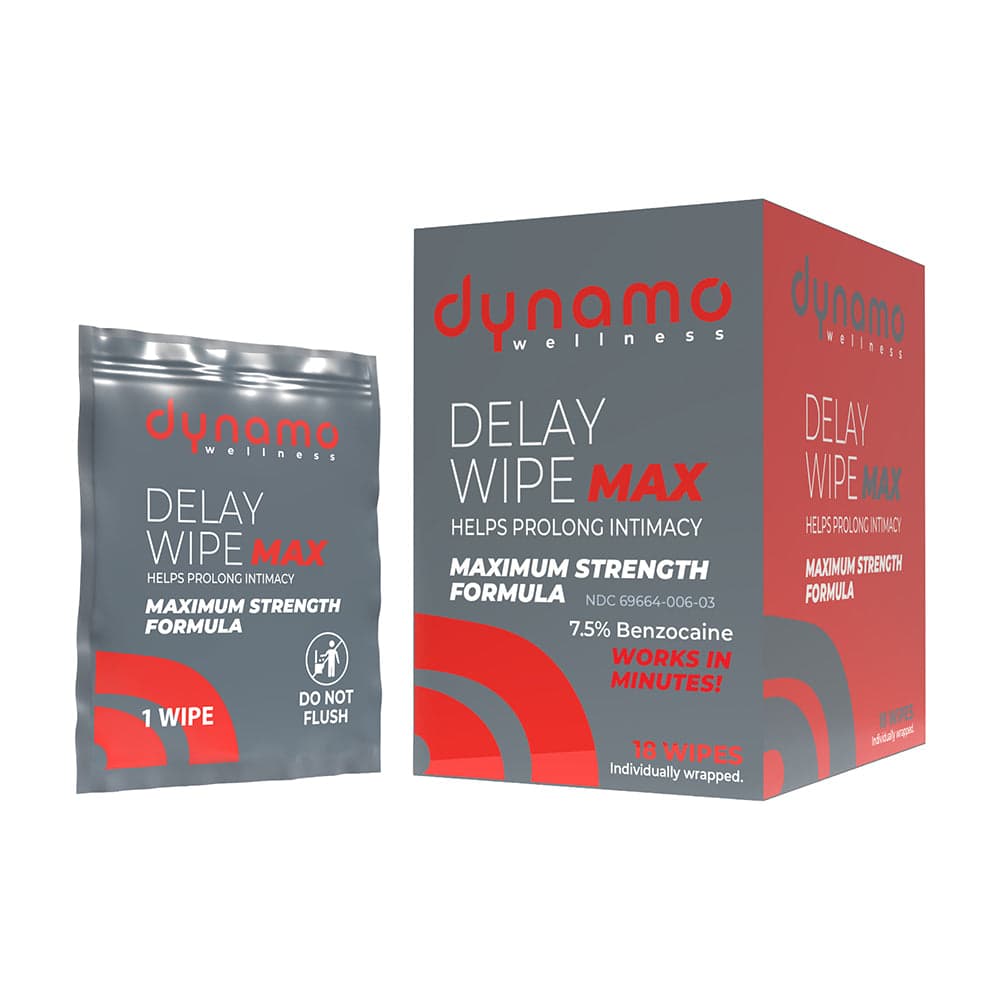 Dynamo Wellness Maximum Strength Delay Wipe 7.5% - 18-Pack