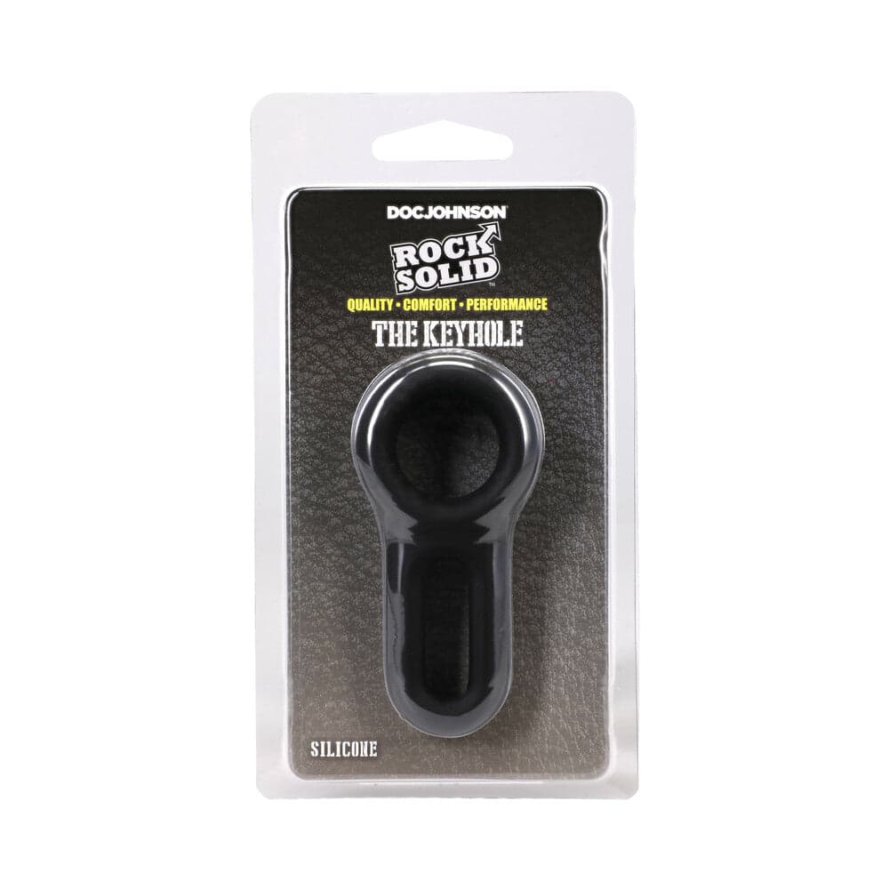 ROCK SOLID The Keyhole Silicone C-Ring Black