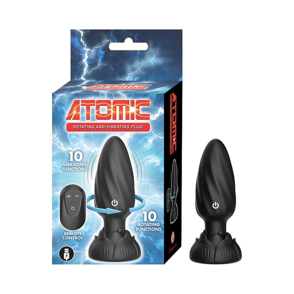 Atomic Rotating&Vibrating Plug Black