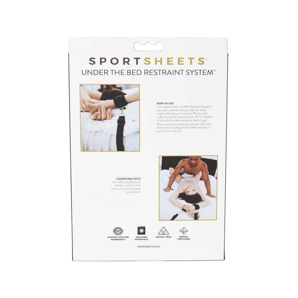 Sportsheets Under The Bed Restraint System Black thumbnail 3