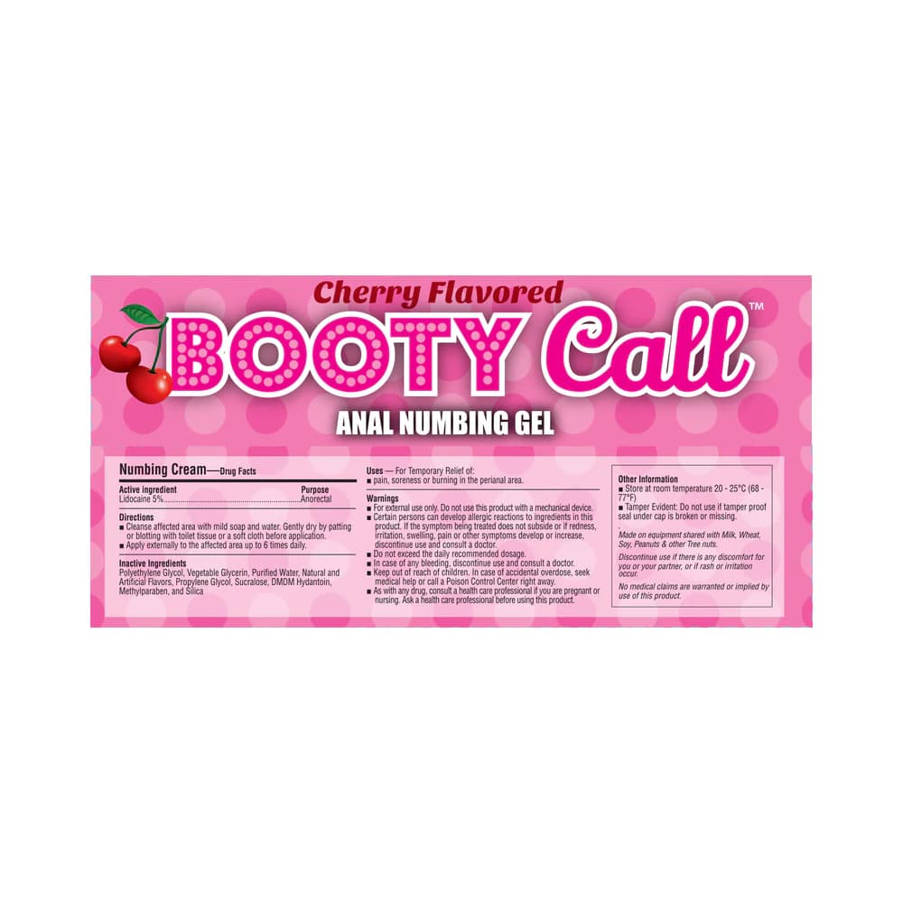 Booty Call Anal Numbing Gel Cherry 1.5 oz. thumbnail