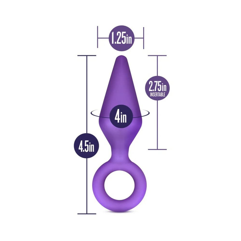 Luxe Candy Rimmer Medium Silicone Anal Plug Purple thumbnail