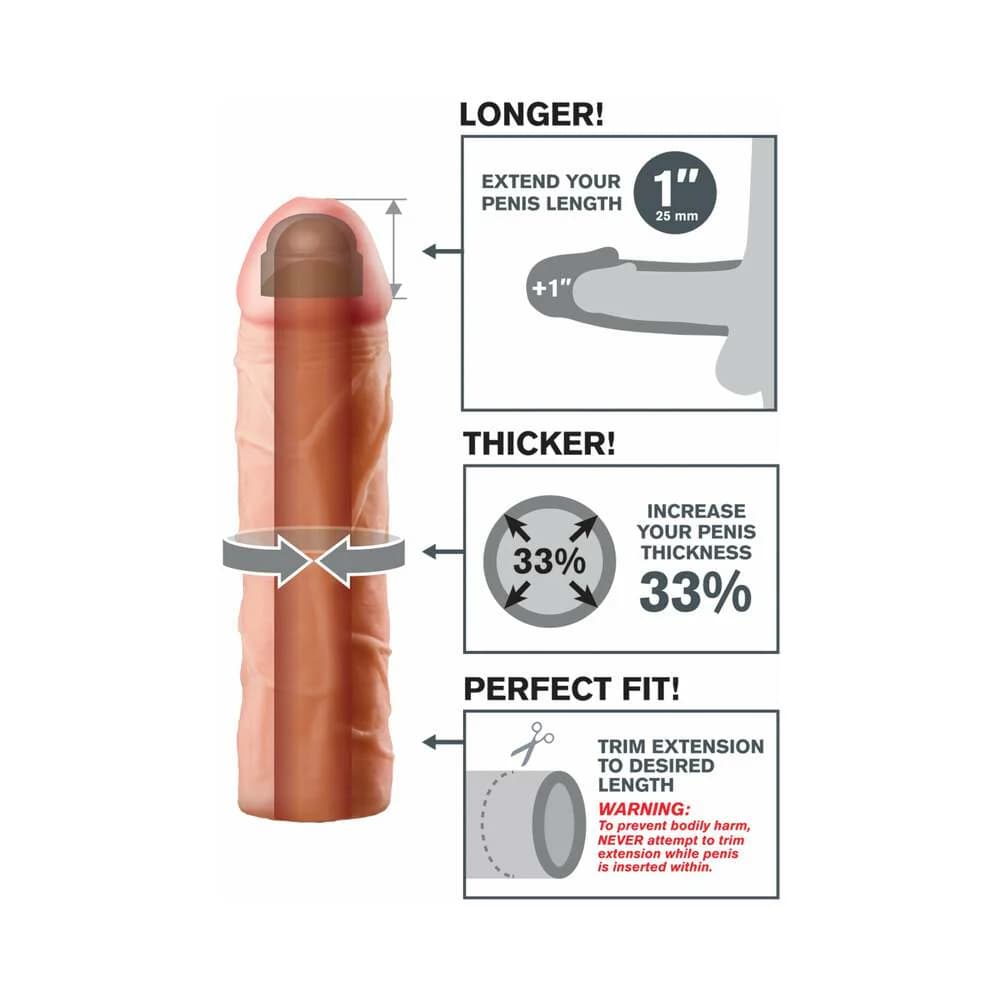 Fantasy X-tensions Perfect 1 in. Extension Beige thumbnail