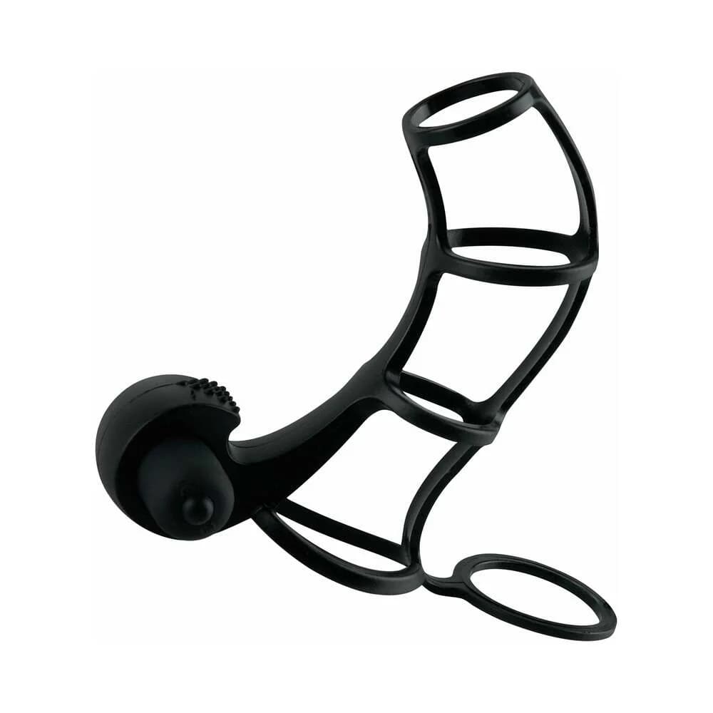 Fantasy X-tensions Vibrating Deluxe Silicone Power Cage Black thumbnail