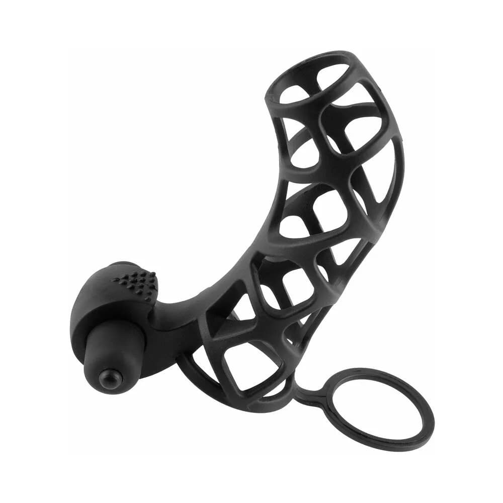 Fantasy X-tensions Vibrating Extreme Silicone Power Cage Black thumbnail