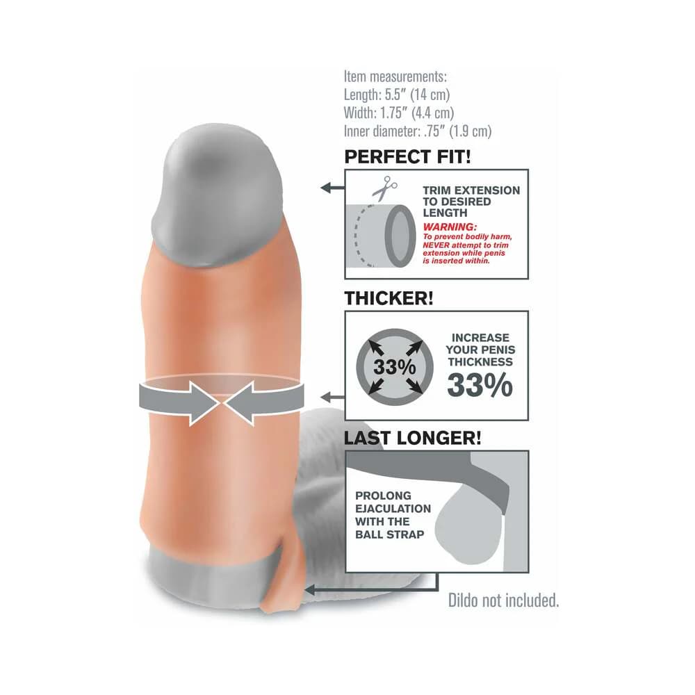Fantasy X-tensions 5.5 in. Real Feel Enhancer Open-Ended Sling Beige thumbnail