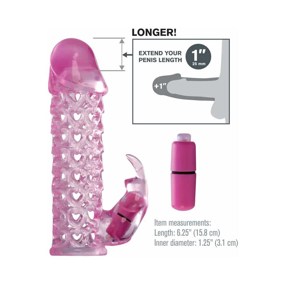 Fantasy X-tensions Vibrating Couples Cage 1 in. Extension Pink thumbnail