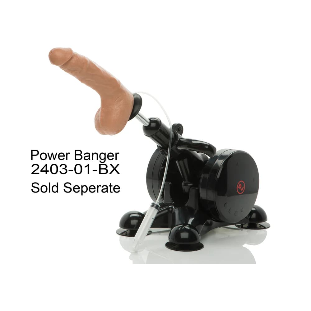 Bust It Squirting Realistic Cock White w/1oz Nut Butter thumbnail