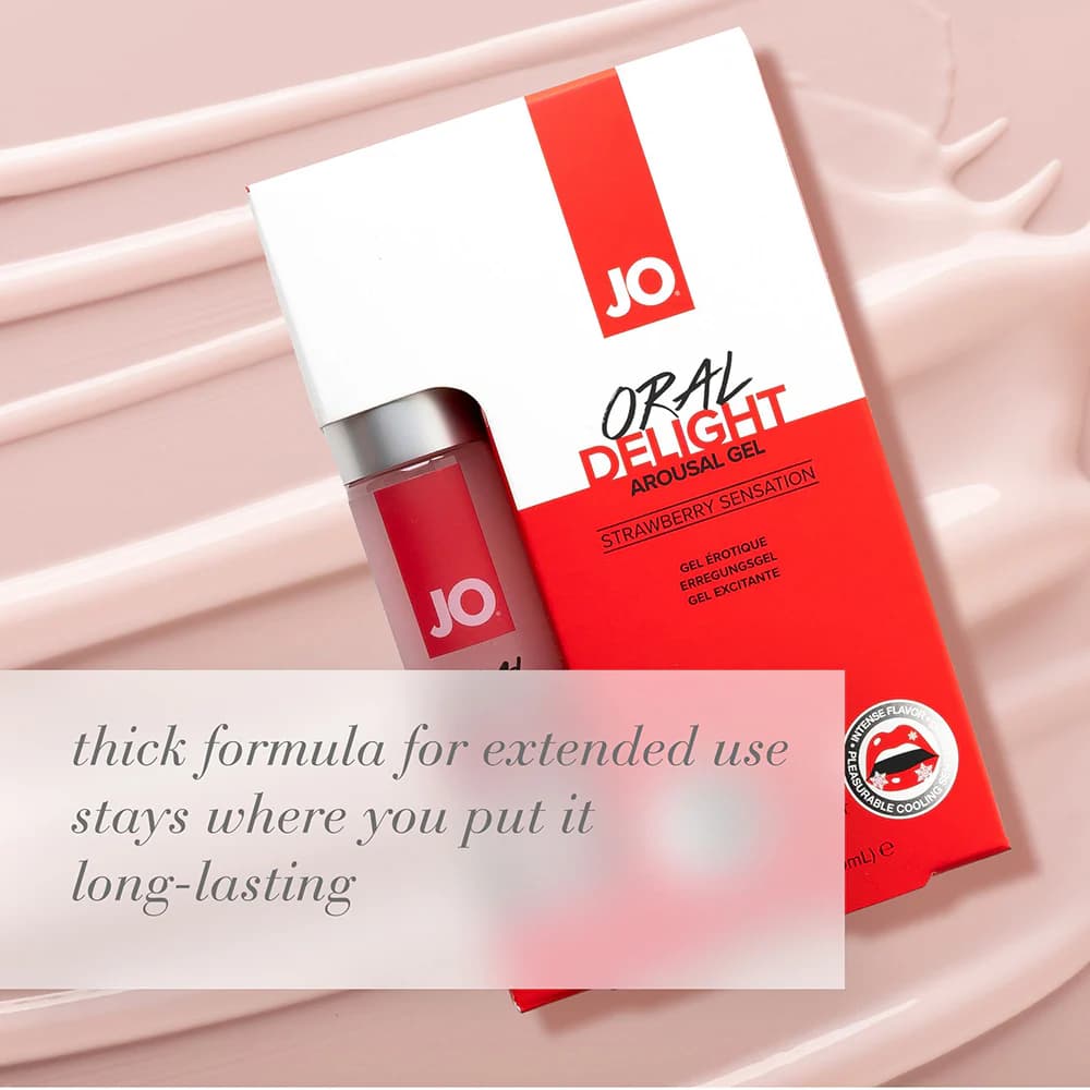 JO Oral Delight Arousal Gel Strawberry Sensation 1 oz. thumbnail
