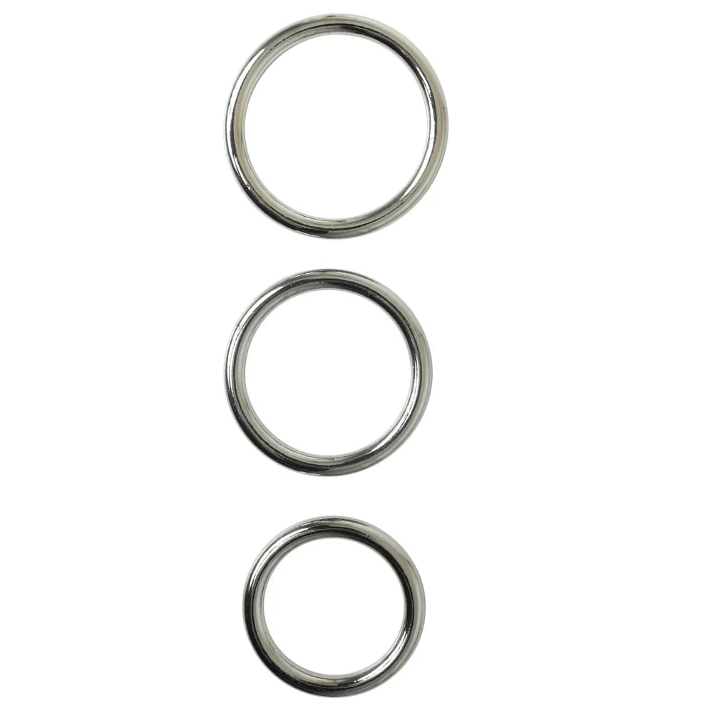 Sportsheets Metal O-Ring 3-Pack Silver thumbnail