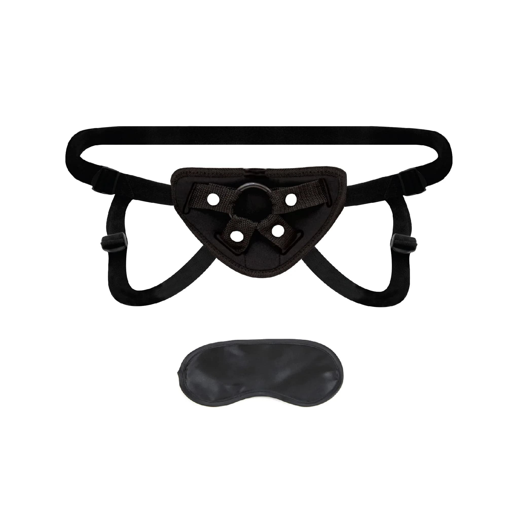 Lux Fetish Neoprene Strap-On Harness Black thumbnail