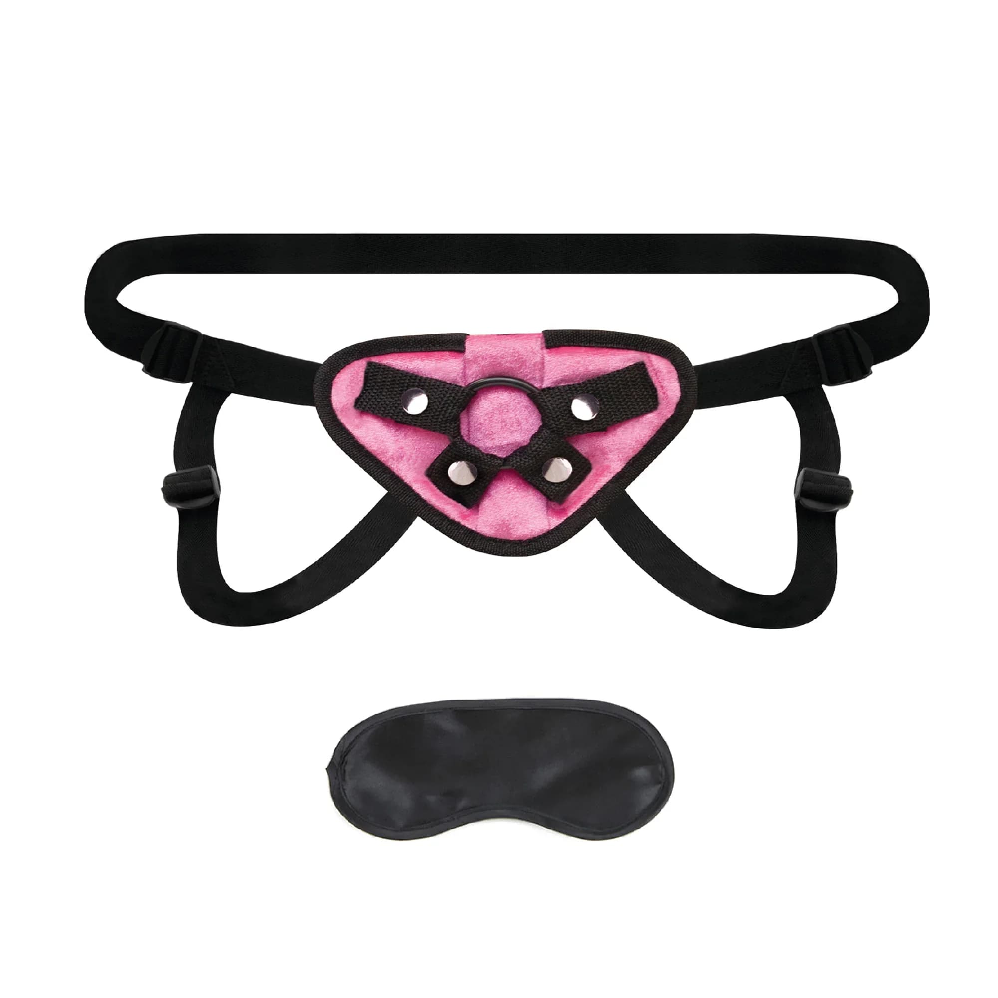 Lux Fetish Neoprene Strap-On Harness Pink thumbnail