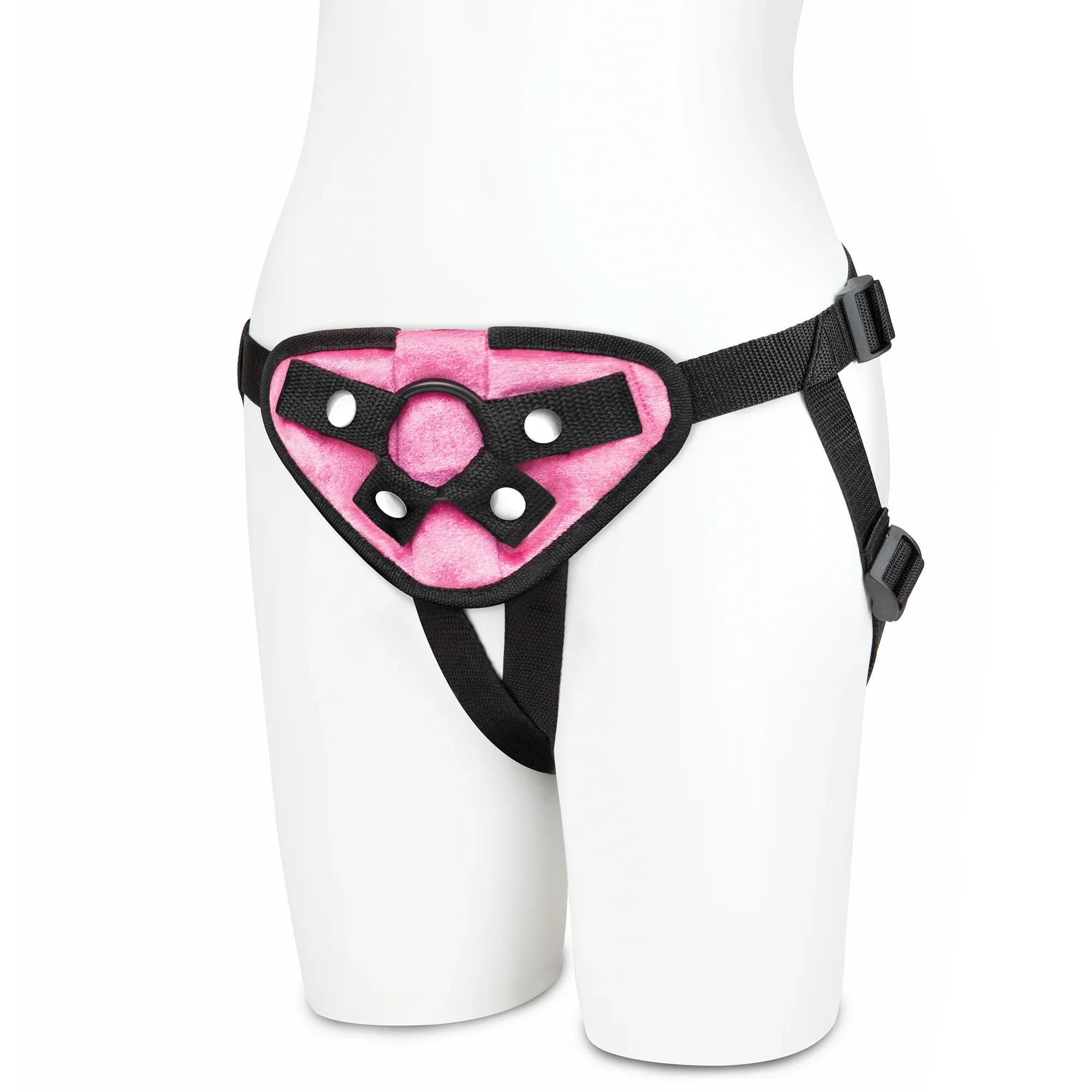Lux Fetish Neoprene Strap-On Harness Pink thumbnail