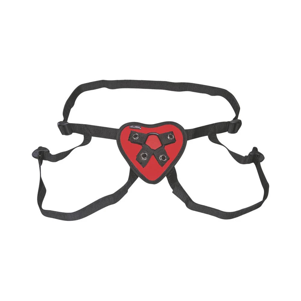 Lux Fetish Red Heart Strap-On Harness thumbnail