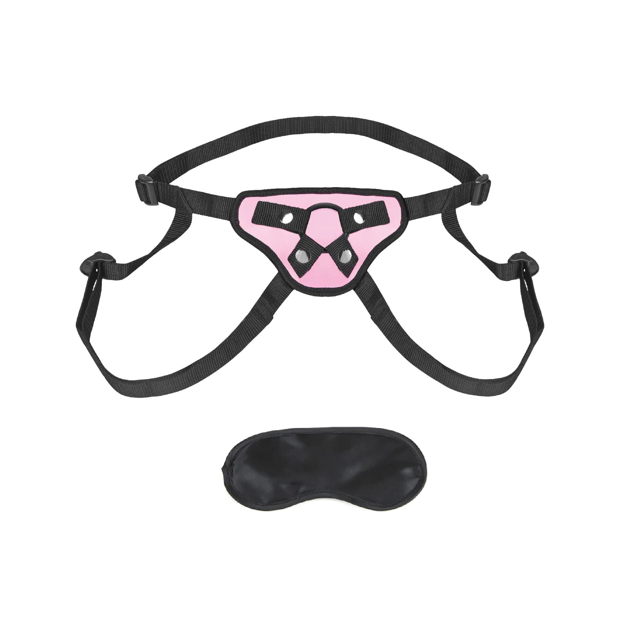Lux Fetish Pretty in Pink Strap-On Harness thumbnail