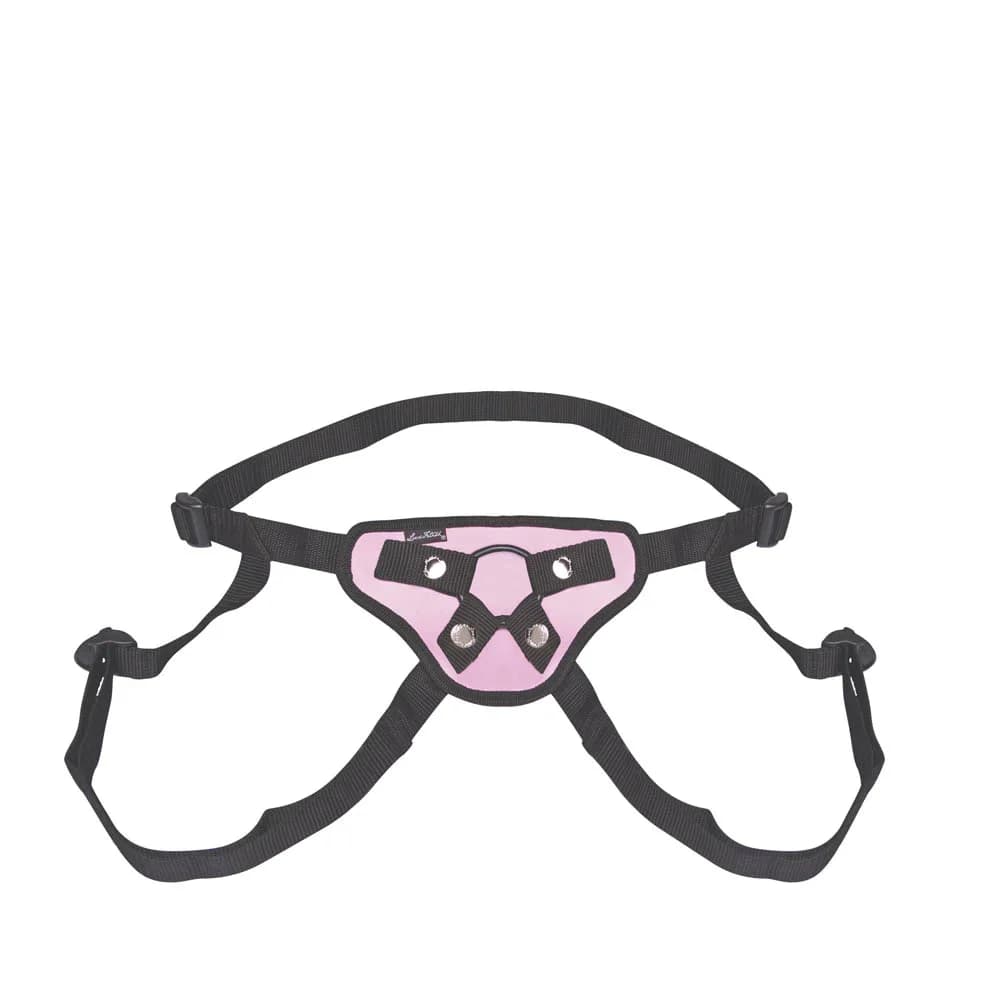 Lux Fetish Pretty in Pink Strap-On Harness thumbnail