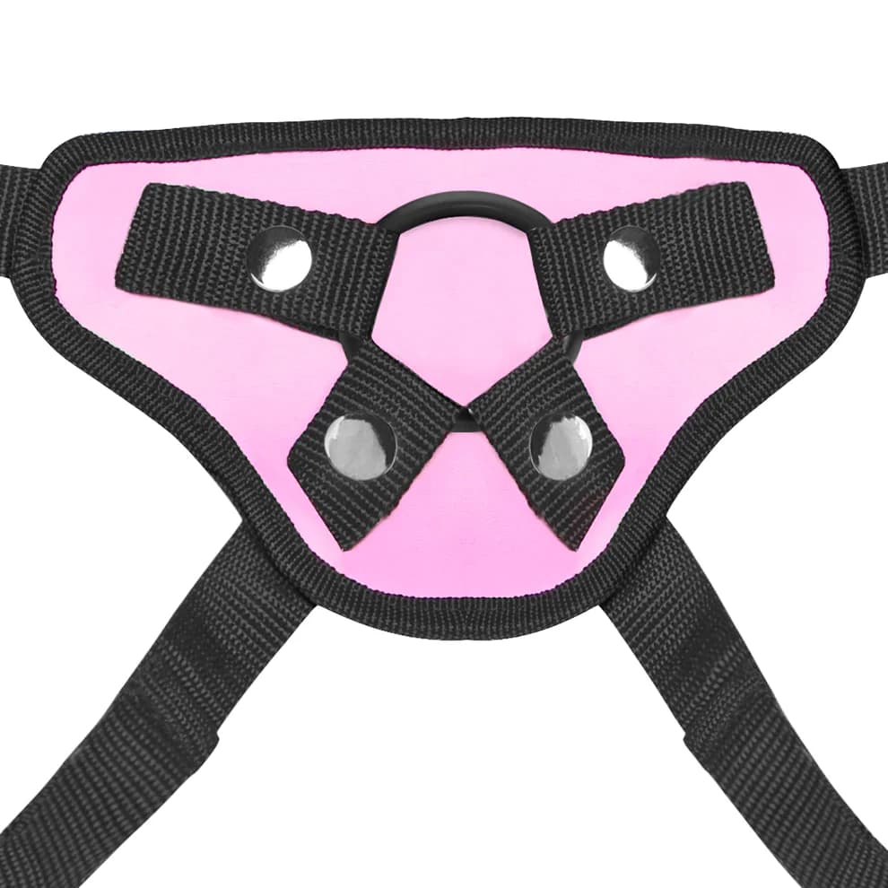 Lux Fetish Pretty in Pink Strap-On Harness thumbnail