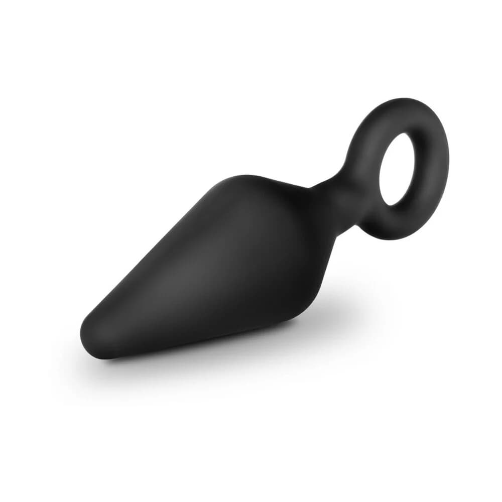 Luxe Night Rimmer 3-Piece Silicone Anal Plug Kit Black thumbnail