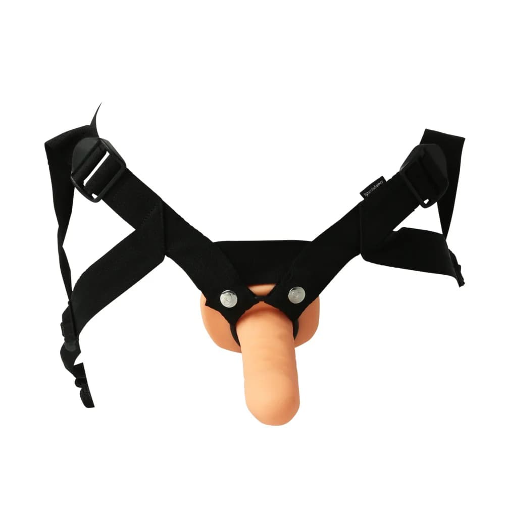 Sportsheets Everlaster Stud 6.5 in. Hollow Dildo with Adjustable Strap-On Harness thumbnail