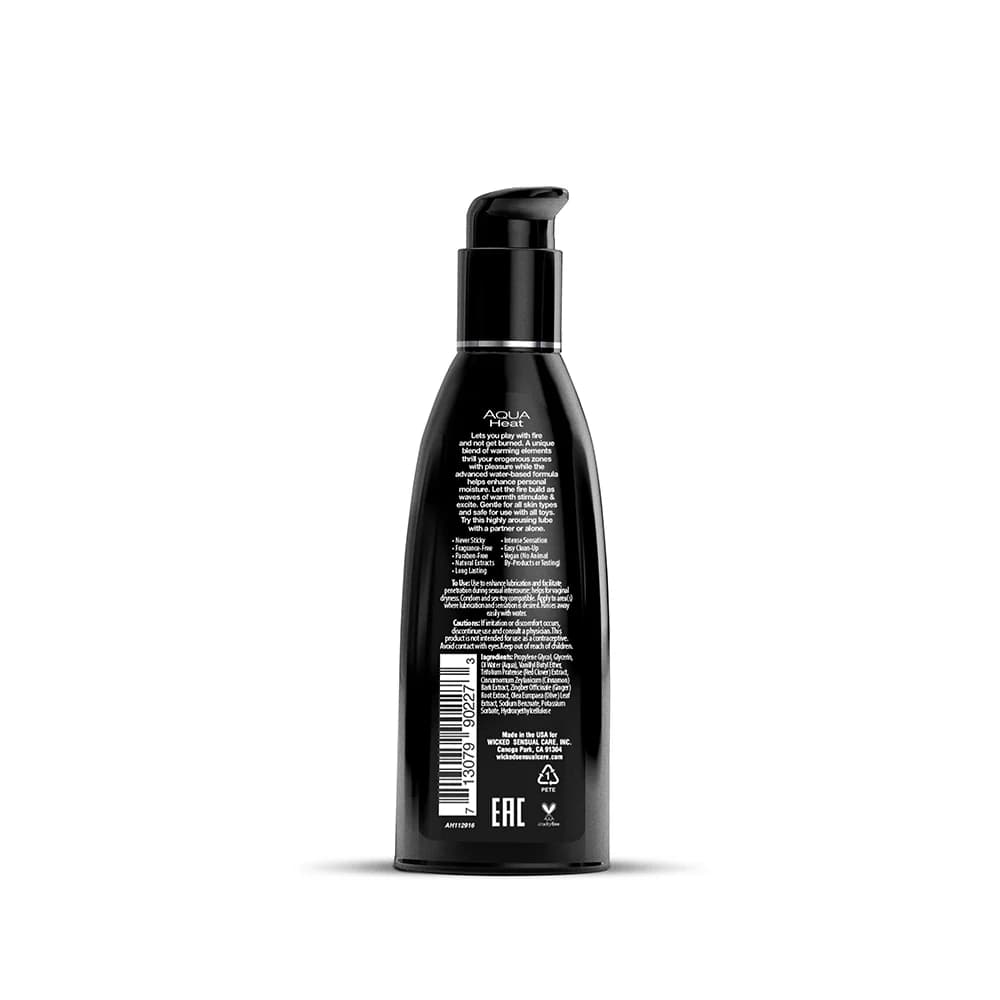 Wicked Aqua Heat Water-Based Warming Lubricant 2 oz. thumbnail