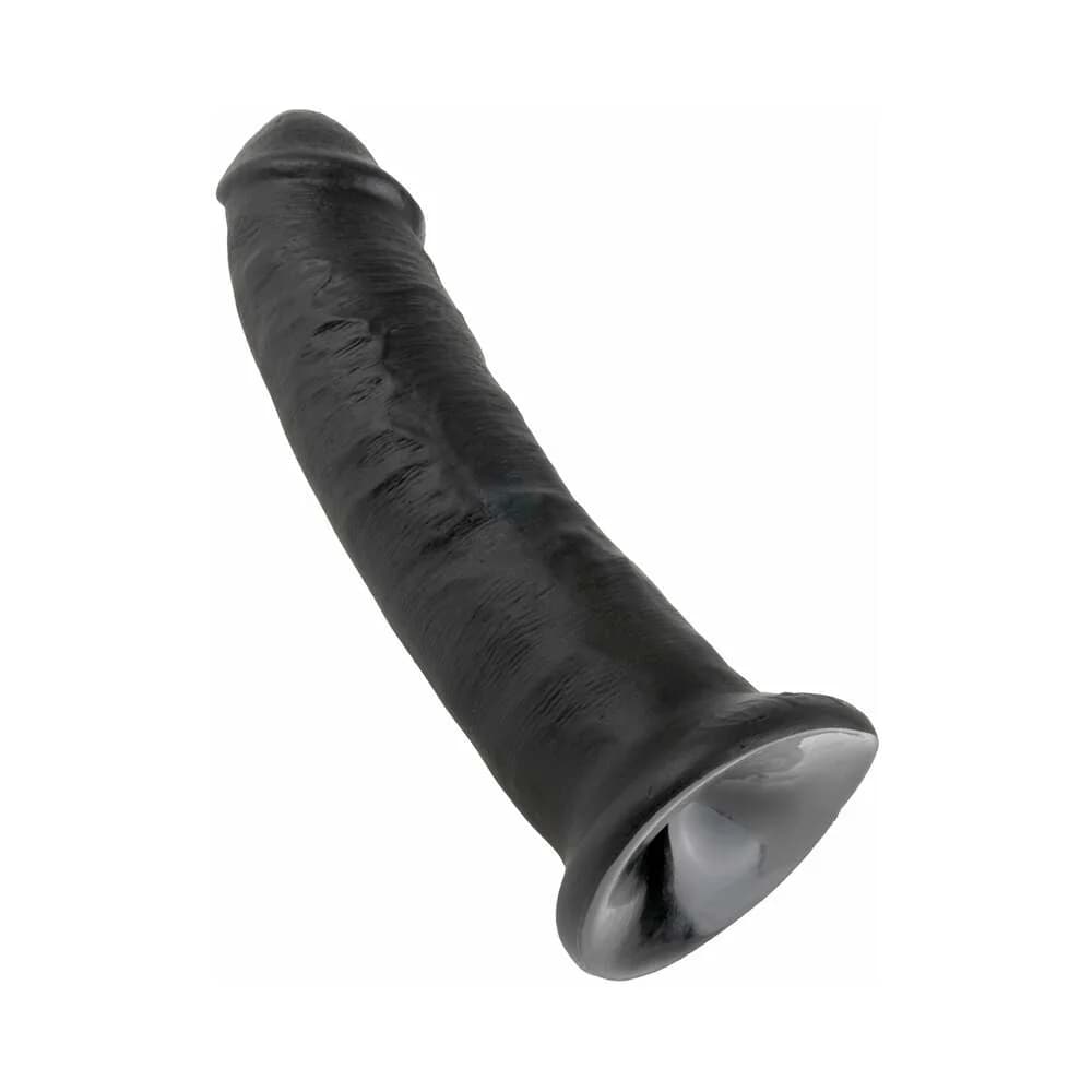 King Cock 9 in. Cock Realistic Dildo With Suction Cup Black thumbnail