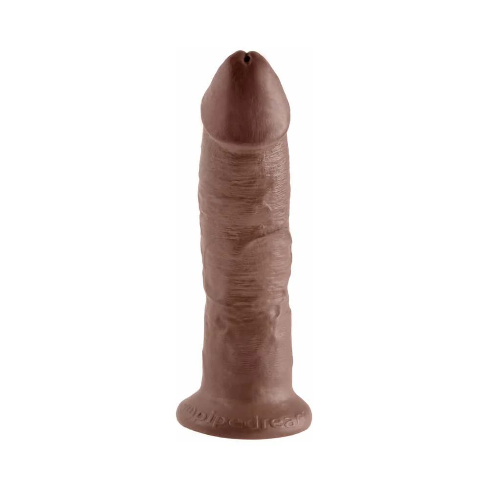 King Cock 9 in. Cock Realistic Dildo With Suction Cup Brown thumbnail