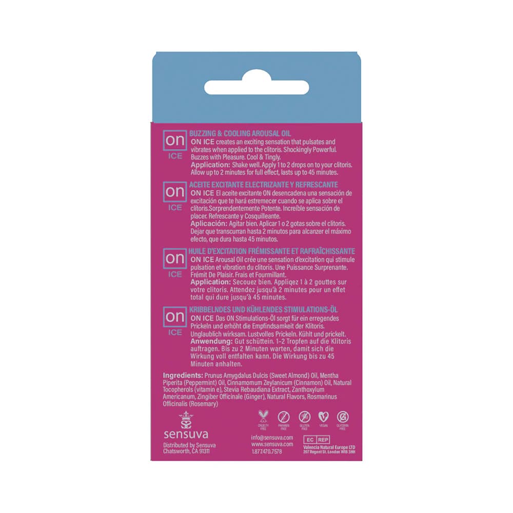 Sensuva ON Ice Arousal Oil 5 ml thumbnail