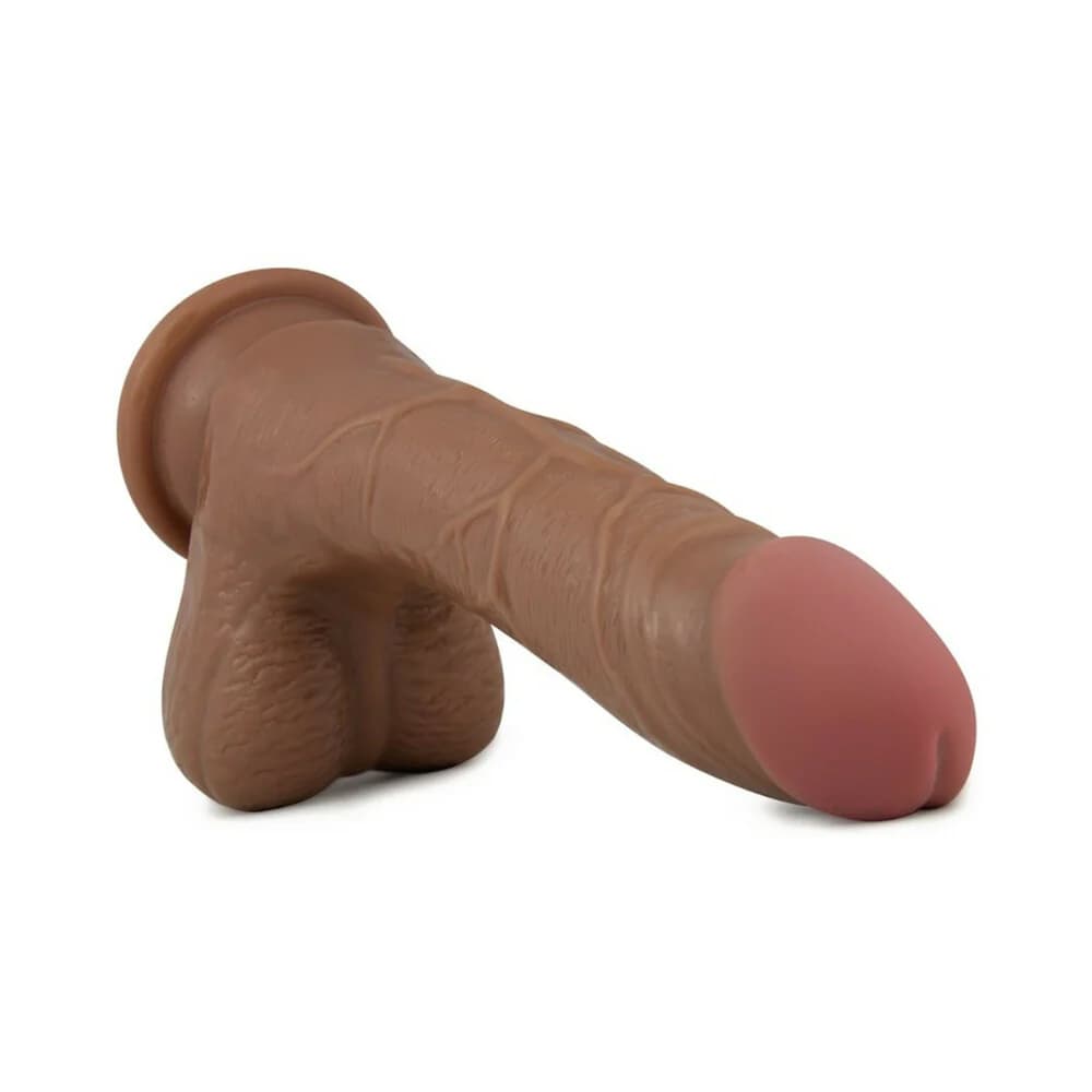 X5 Grinder Realistic 8.5 in. Dildo with Balls Tan thumbnail