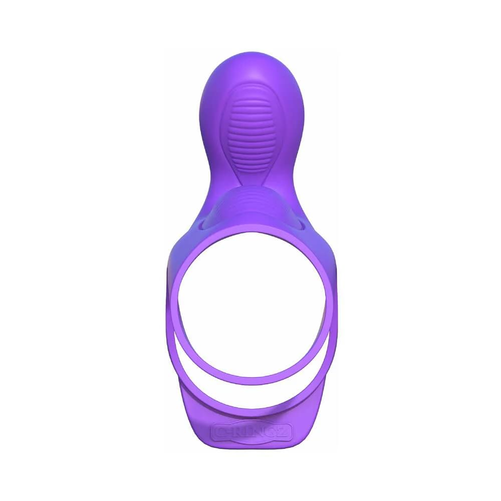 Fantasy C-Ringz Ultimate Couples Cage Vibrating Cock Sheath Purple thumbnail