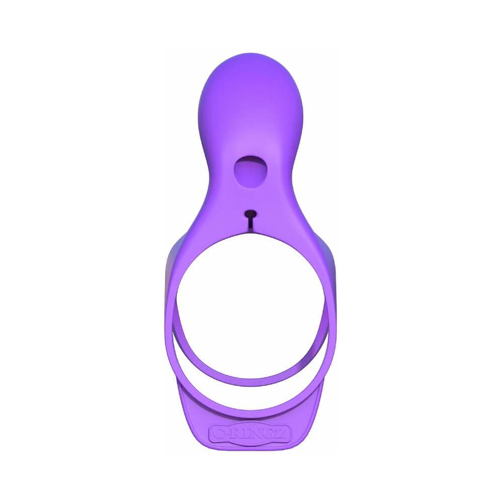 Fantasy C-Ringz Ultimate Couples Cage Vibrating Cock Sheath Purple thumbnail