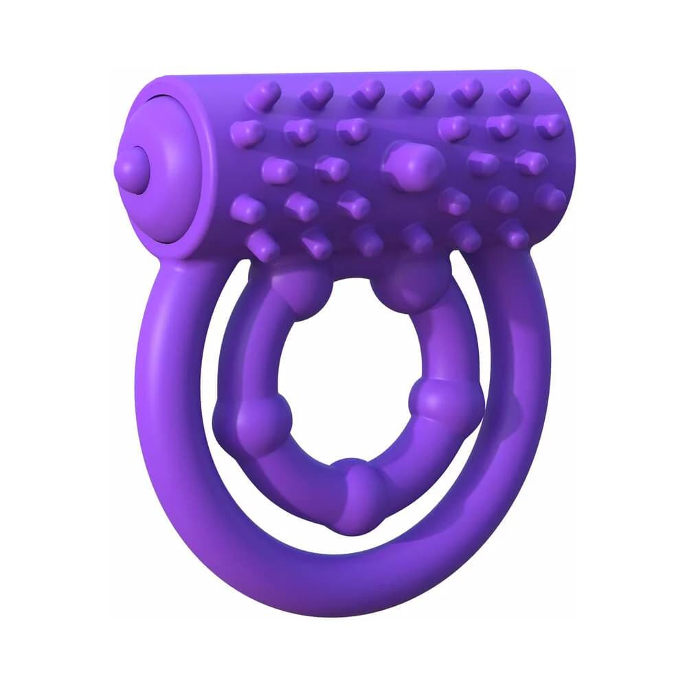 Fantasy C-Ringz Silicone Vibrating Prolong Performance Ring Purple thumbnail