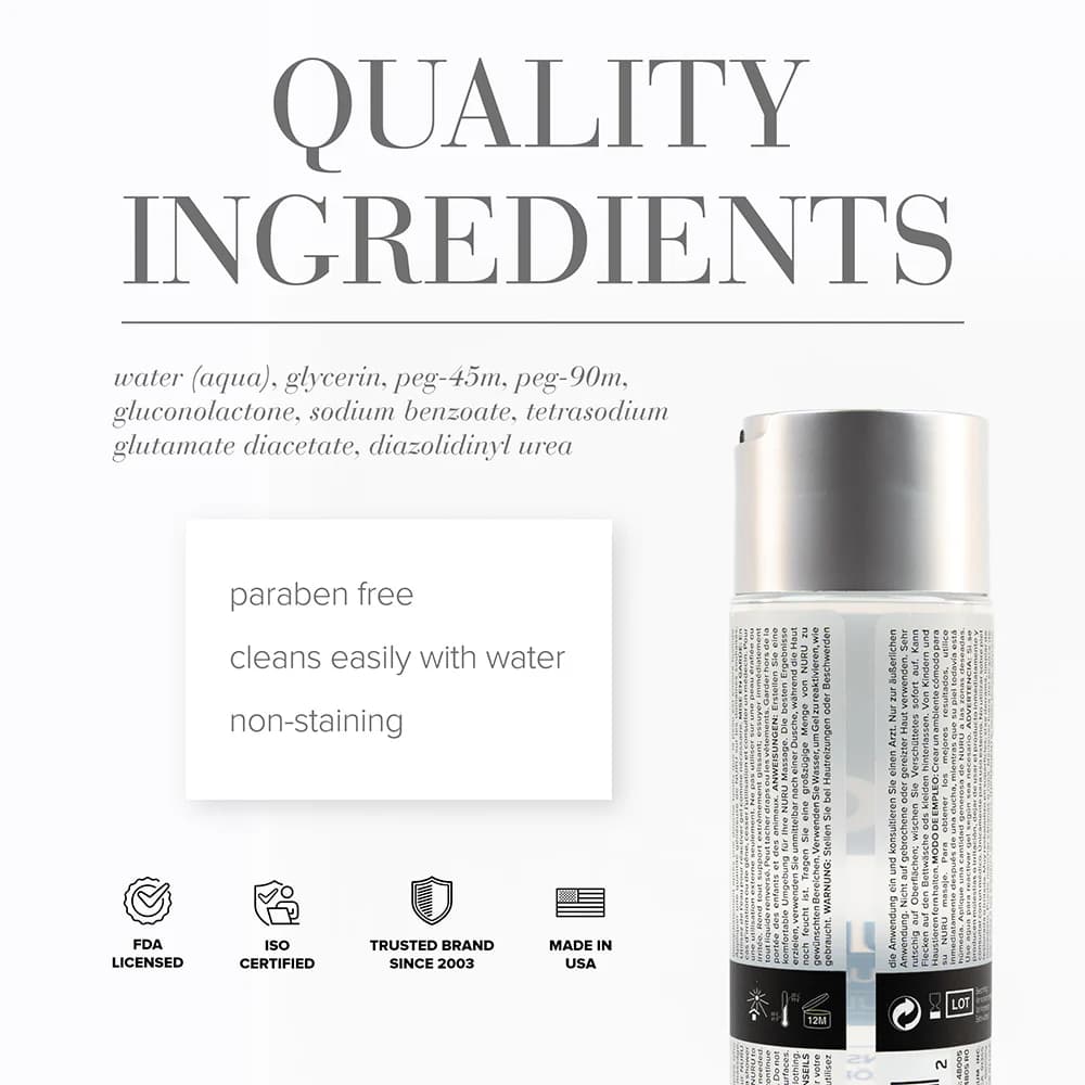 JO Nuru Full-Body Sensual Massage Gel 8 oz. thumbnail