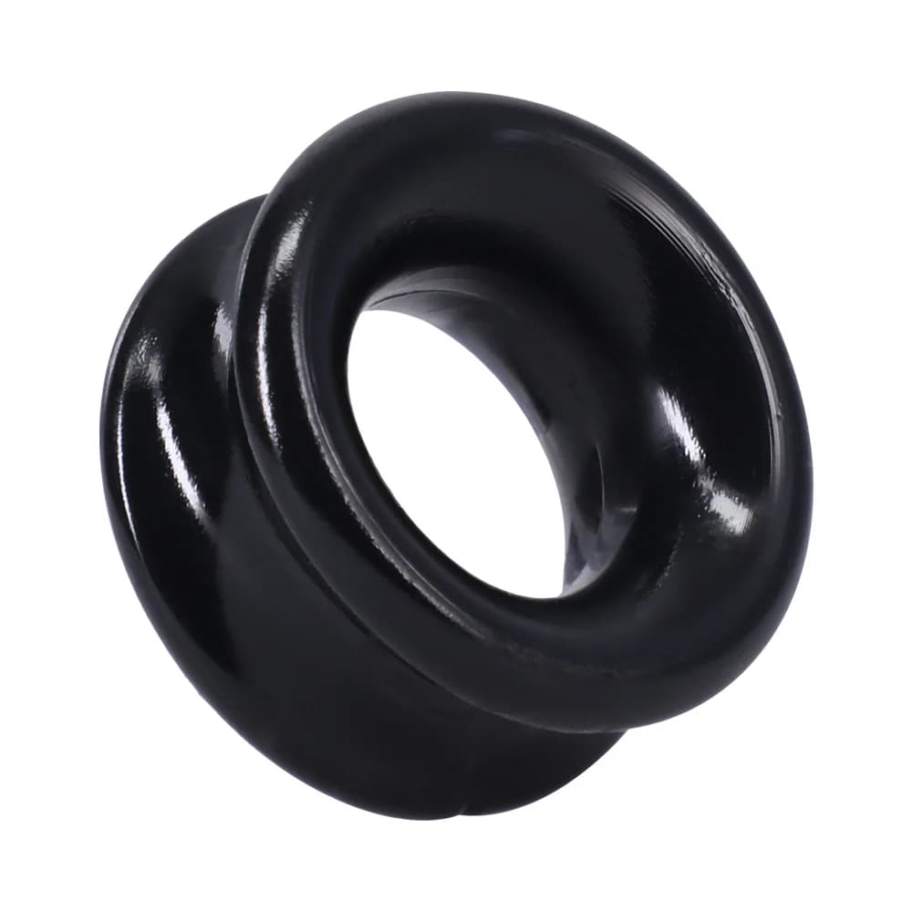 Rock Solid Convex Black C Ring in a Clamshell thumbnail