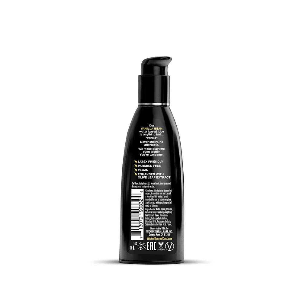 Wicked Aqua Vanilla Bean Water-Based Lubricant 2 oz. thumbnail