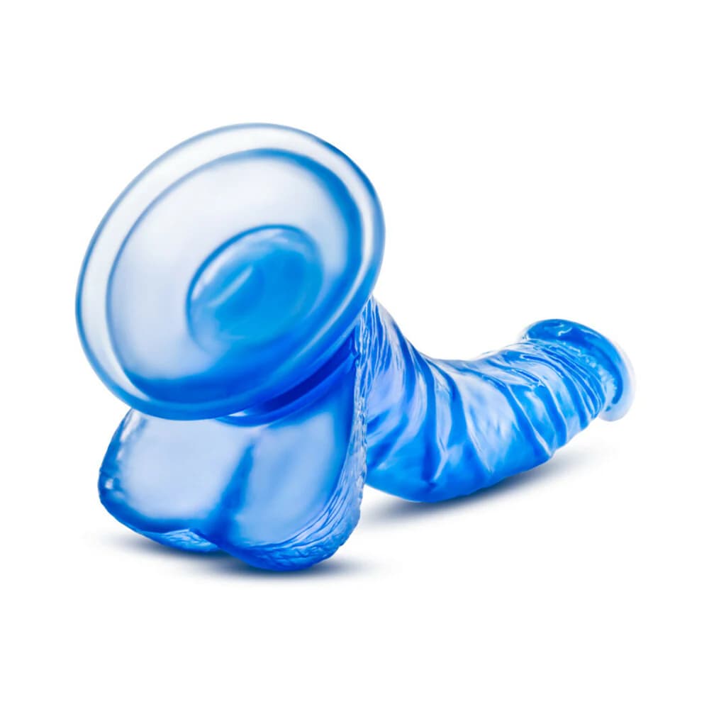 B Yours Sweet 'n Hard 7 Realistic 8.5 in. Dildo with Balls Blue thumbnail