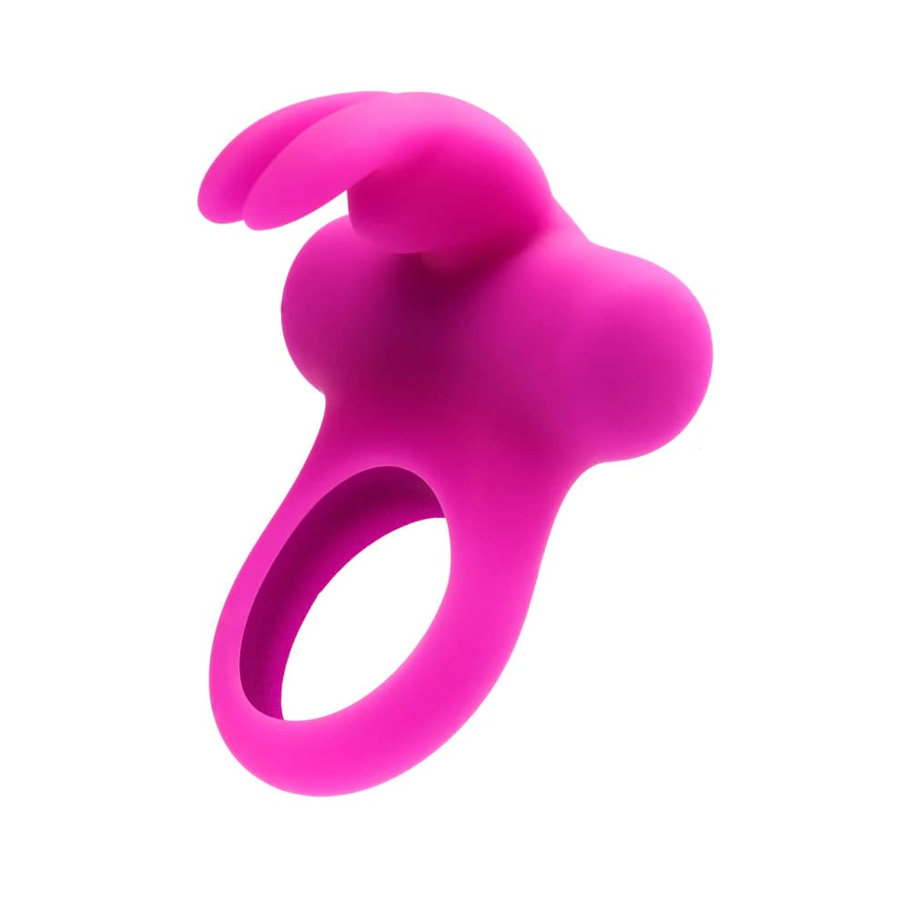 VeDO Frisky Bunny Rechargeable Vibrating Ring - Perfectly Purple thumbnail