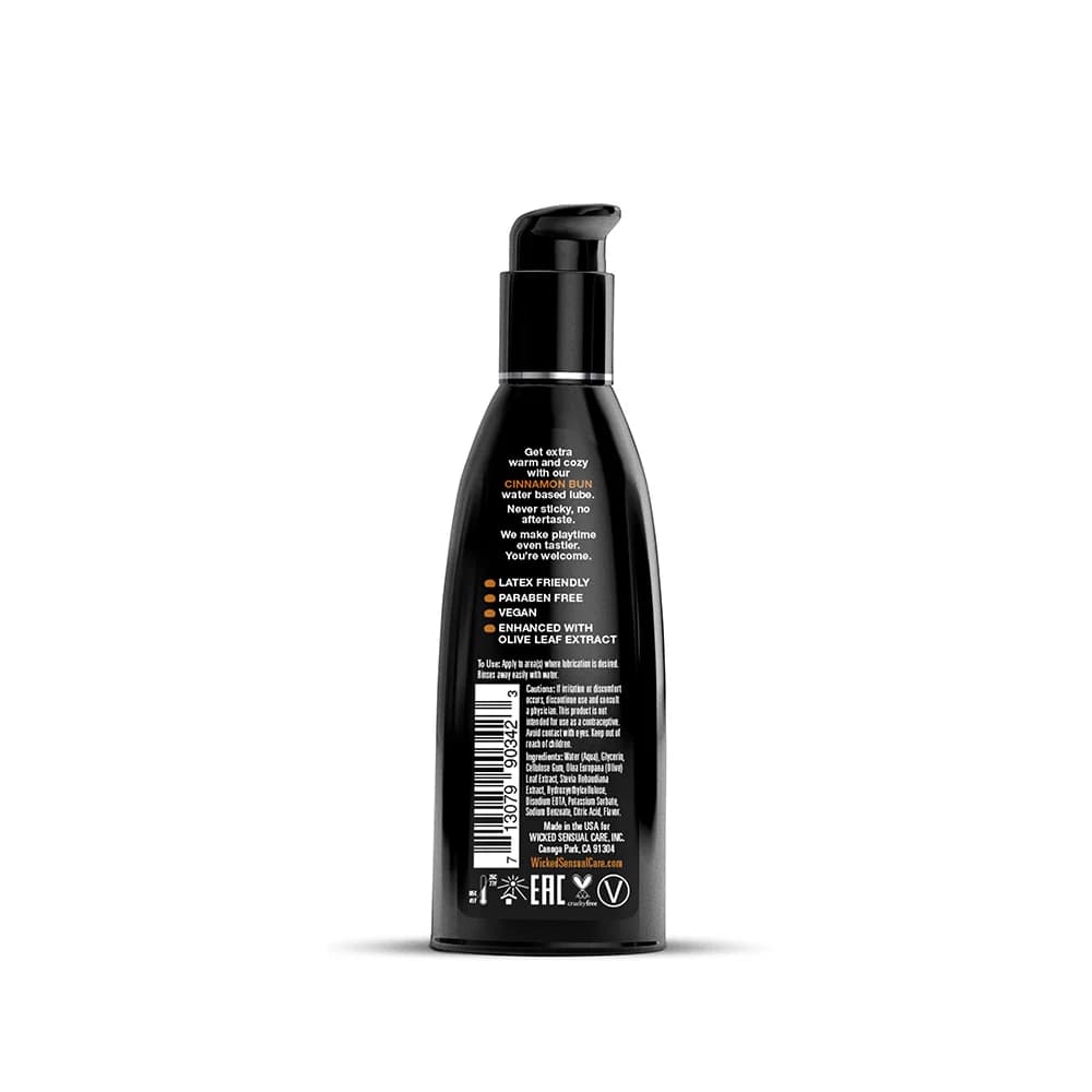 Wicked Aqua Cinnamon Bun Water-Based Lubricant 2 oz. thumbnail