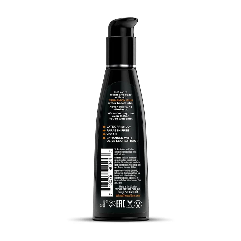 Wicked Aqua Cinnamon Bun Water-Based Lubricant 4 oz. thumbnail