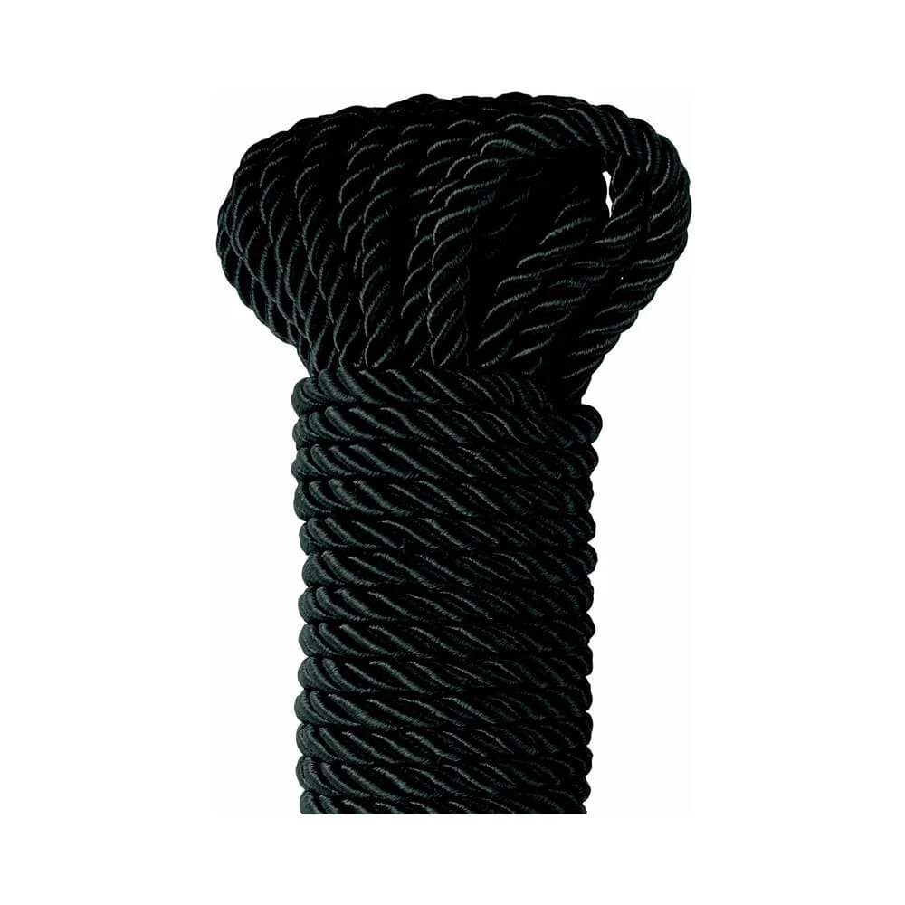 Fetish Fantasy Series Deluxe Silk Rope 9.75 m / 32 ft. Black thumbnail